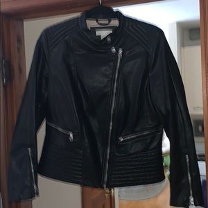 Faux leather jacket